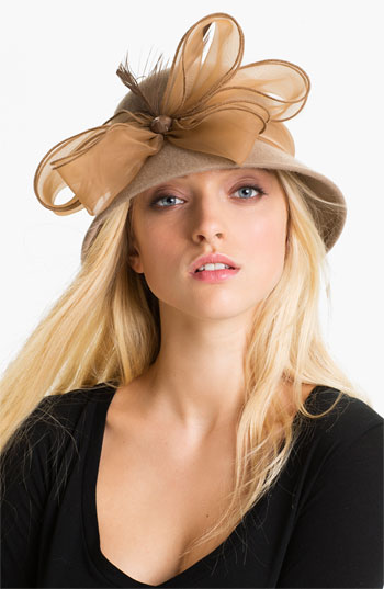 August Hat 'Helene' Cloche in Black or Putty. Nordstrom 