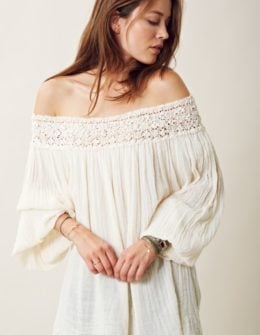 Jen's Pirate Booty Whipping Post Tunic in Natural. Planet Blue