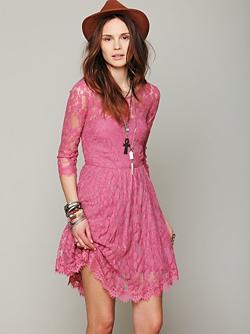 Floral Mesh Embroidered Lace Dress (with a Pleated Skirt) in Scuba blue, Earthy Grey, Antique, Dusty Berry, Black,Sunshine, Plum, 