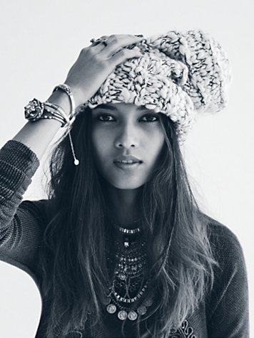 Thick Chunky Beanie in Ivory, Black or Melon.