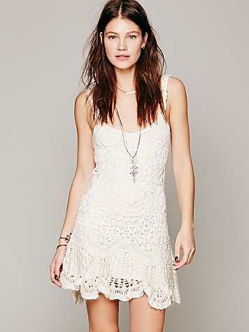 Free People Radiance Crochet Dress 
