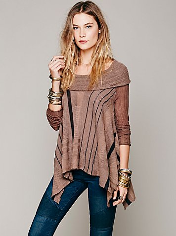 Trapeze Cowl Neck in Taupe or Ivory