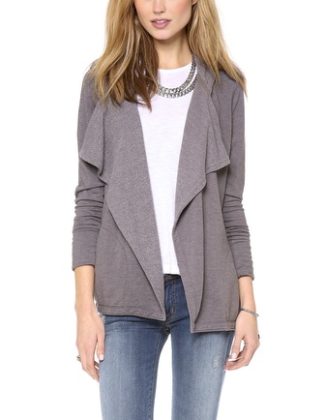 grey chunky cardigans women winter