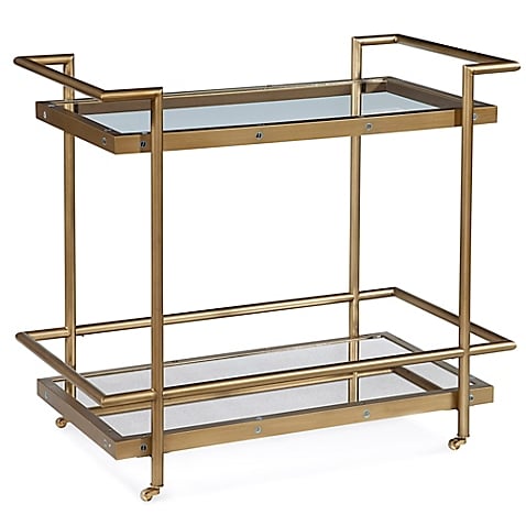 Bassett Mirror Company Fouquet Tea Cart chic bar carts