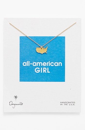 Dogeared All-American Girl gold necklace
