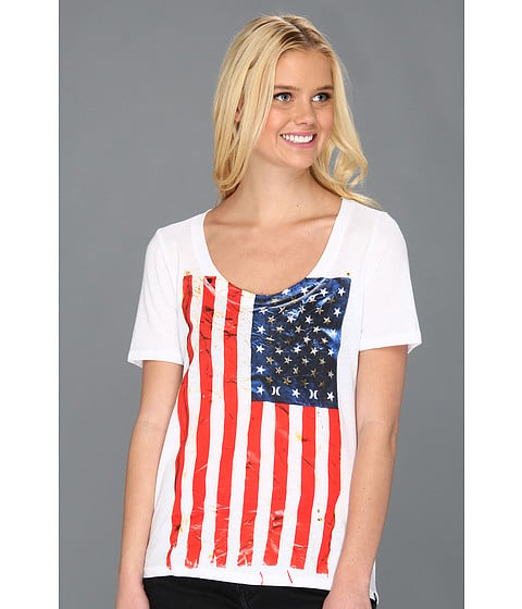 Hurley Peninsula Scoop Tee in White. Zappos