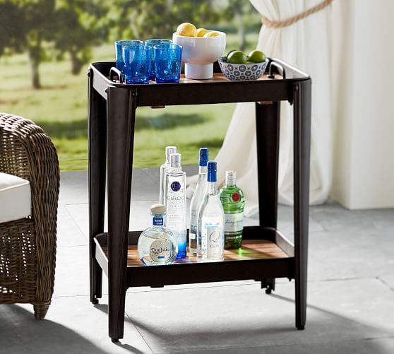Pottery Barn TOLLAND BAR CART 