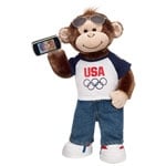 Team USA Cheerful Monkey. Build-A-Bear