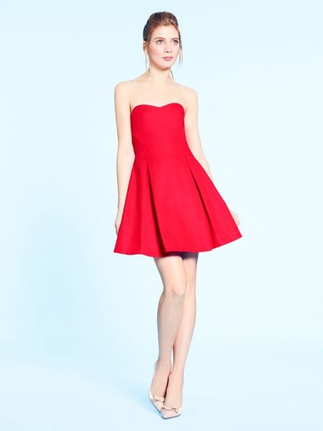 kate spade new york madison ave collection zurie dress lacquer red