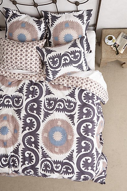 Suzani Yalova Duvet Cover in Grey.