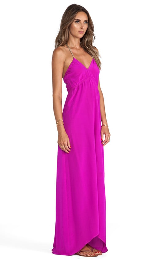 LIVIA Maxi DRESS ASSALI in Fuchsia. Revolve Clothing