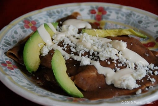 Enfrijolada recipe. PatisMexicanTable.com