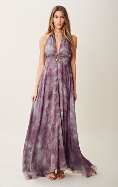 Loveshack tie dye fancy fancy maxi dress in purple haze. Shopplanetblue.com