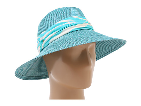 UGG Wide Brim Straw Sun Hat in Blue Caracao