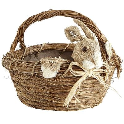 Natural bunny basket