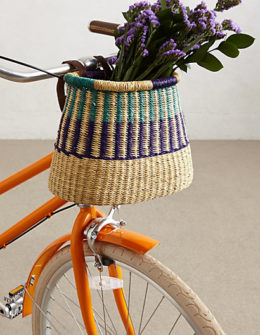 House of Talents Tonal Weave Bike Basket