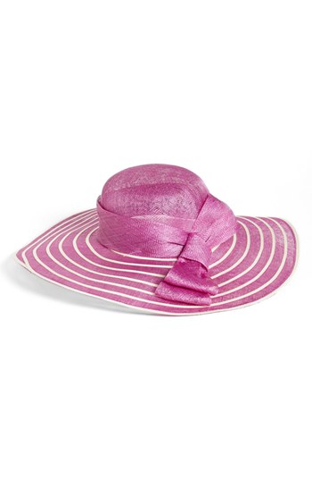 Nordstrom 'Drama' Cinched Brim Hat in Fuchsia