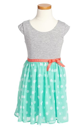 Zunie Print Skater Dress (Little Girls & Big Girls)