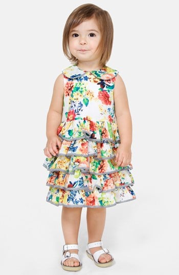 Pippa & Julie Floral Ruffle Dress & Bloomers (Baby Girls)