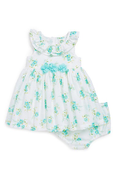 Little Me 'Daisy' Dress & Bloomers (Baby Girls)