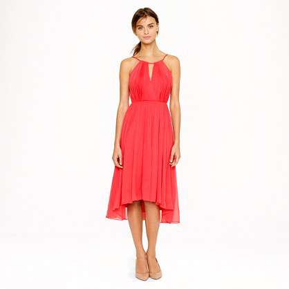 SELENA DRESS IN SILK CHIFFON item a0031 in Strawberry