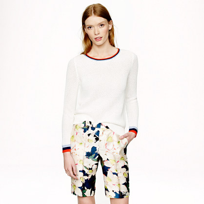 J.Crew COLLECTION EATON BOY SHORT IN Dark COVE FLORAL 