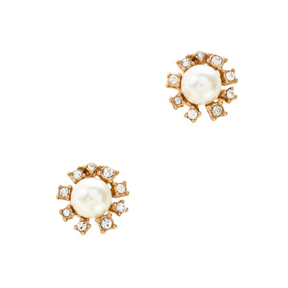 J. Crew JEWELED PEARL EARRINGS item a8092
