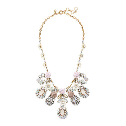 J. Crew FLOWER BUD STATEMENT NECKLACE item a8152 in Fresh Cream