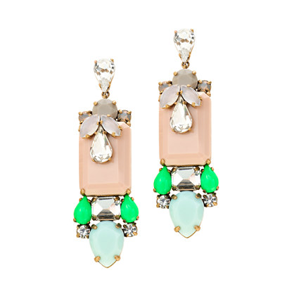 J. Crew POLYNESIAN STONE EARRINGS item a8624 in Polynesian Green