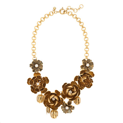 J. Crew WILDFLOWER NECKLACE in gold item a8718