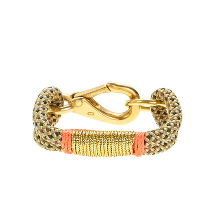 J. Crew THE ROPES™ METALLIC CAPE ELIZABETH 7MM ROPE BRACELET