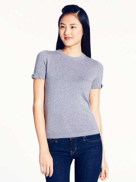 kate spade somerset sweater in casino grey melange