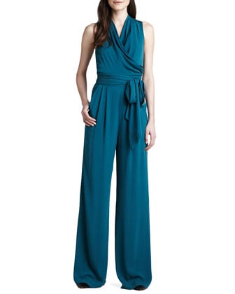 Catherine Malandrino Favorites Stretch-Silk Jumpsuit