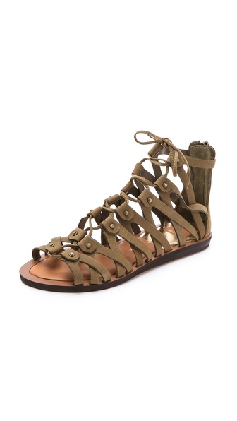 Dolce Vita FRAY GLADIATOR SANDALS in Moss