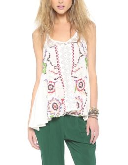 Free People Reese Embroidered Tunic