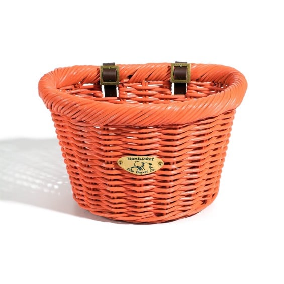 Nantucket Bike Basket Limited Edition Cruiser Collection Adult D-Shape - Carrot