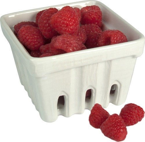 Artland White Ceramic Berry Fruit Basket mother's day fruit gifts