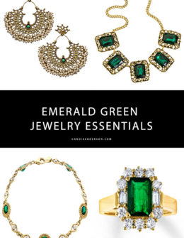 Are you shopping for the perfect gift for the woman celebrating a birthday in May? Style expert and blogger, Candie Anderson has the scoop on over 15 gorgeous emerald green jewelry essentials. You will love the earrings, bracelets and rings in a variety of styles and price ranges.