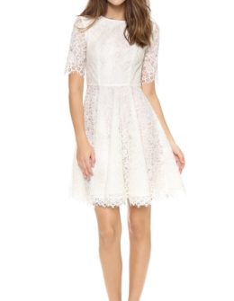 Shoshanna Lace Carmen Dress