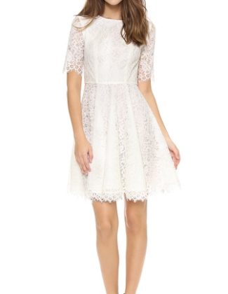 Shoshanna Lace Carmen Dress