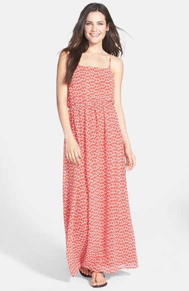 DEX Woven Maxi Dress in Dainty Hanky Print