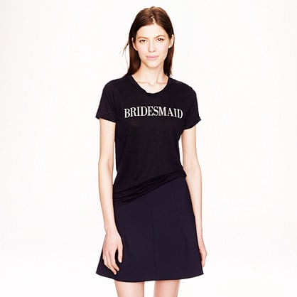 J.Crew LINEN BRIDESMAID TEE item a6342 in Navy