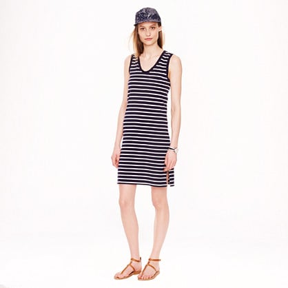 J.Crew PIMA COTTON DRESS IN STRIPE item a8377 in Navy and White Stripe