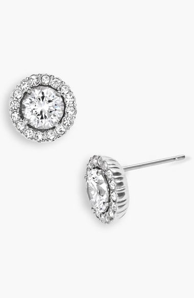 Nadri Round Cubic Zirconia Stud Earrings in Clear/Silver. Nordstrom Anniversary Sale