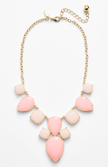 Nordstrom Anniversary Sale kate spade new york 'branton square' bib necklace (Nordstrom Exclusive) in blush multi/gold