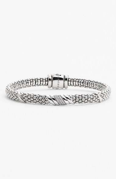 Silver Lagos Diamond & Caviar™ Bracelet (Nordstrom Exclusive). Nordstrom Anniversary Sale