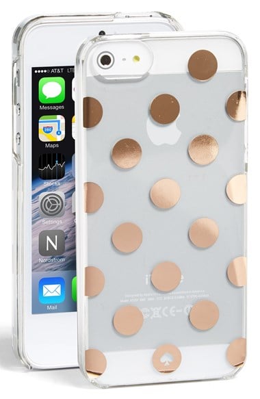 kate spade new york 'le pavillion' iPhone 5 & 5s case in Clear/Rose Gold. Nordstrom Anniversary Sale