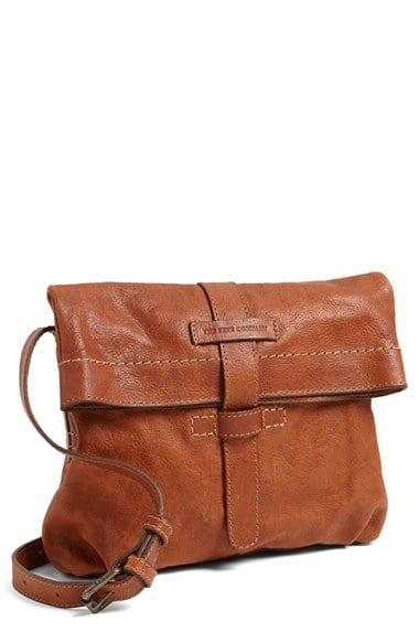 Frye Artisan Foldover Leather Crossbody Bag in Whiskey. Nordstrom Anniversary Sale Candace Rose