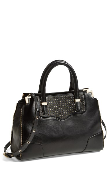 Rebecca Minkoff 'Amorous' Studded Satchel in Black