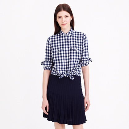 J.Crew GINGHAM UTILITY SHIRT item a9902 in Authentic Navy